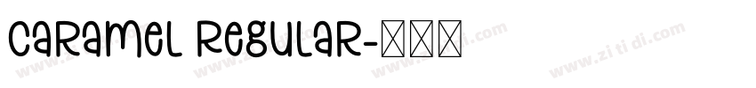 Caramel Regular字体转换